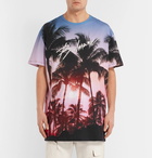 Balmain - Oversized Printed Cotton-Jersey T-Shirt - Men - Pink