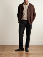Brunello Cucinelli - Virgin Wool And Cashmere-Blend Polo Sweater - Neutrals