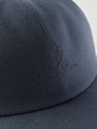 LORO PIANA - Logo-Embroidered Storm System Baby Cashmere Baseball Cap - Blue