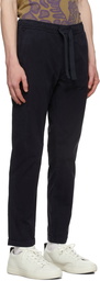 PS by Paul Smith Navy Cotton Drawstring Trousers