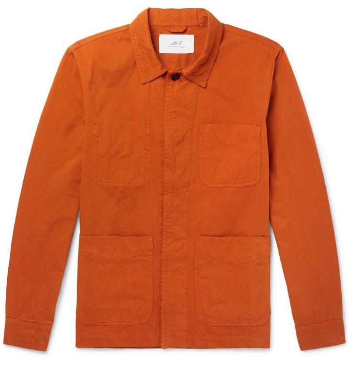 Photo: Mr P. - Garment-Dyed Cotton-Twill Jacket - Men - Orange