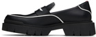 Hugo Black Contrast Loafers