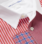 Comme des Garçons SHIRT - Patchwork Checked Cotton Shirt - Red