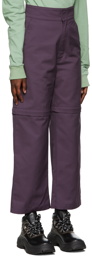 GR10K Purple Polyester Trousers