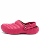 Crocs Classic Lined Overpuff Clog in Dragon Fruit