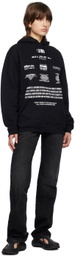 VTMNTS Black Movie Barcode Definition Hoodie