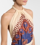 Johanna Ortiz Printed cotton minidress