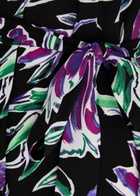 Diane Von Furstenberg Prita Printed Crepe Shirt Dress Black