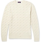 Ralph Lauren Purple Label - Cable-Knit Cashmere Sweater - Cream