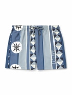 LOEWE - Paula's Ibiza Straight-Leg Mid-Length Printed Swim Shorts - Blue