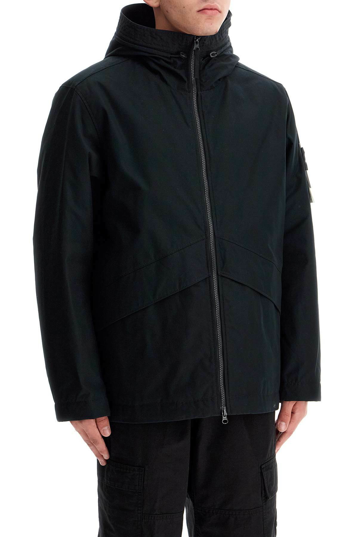 STONE ISLAND 'ghost jacket in durable weatherproof Black Stone Island