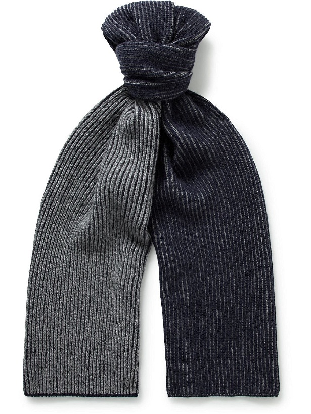 Photo: Johnstons of Elgin - Striped Cashmere Scarf