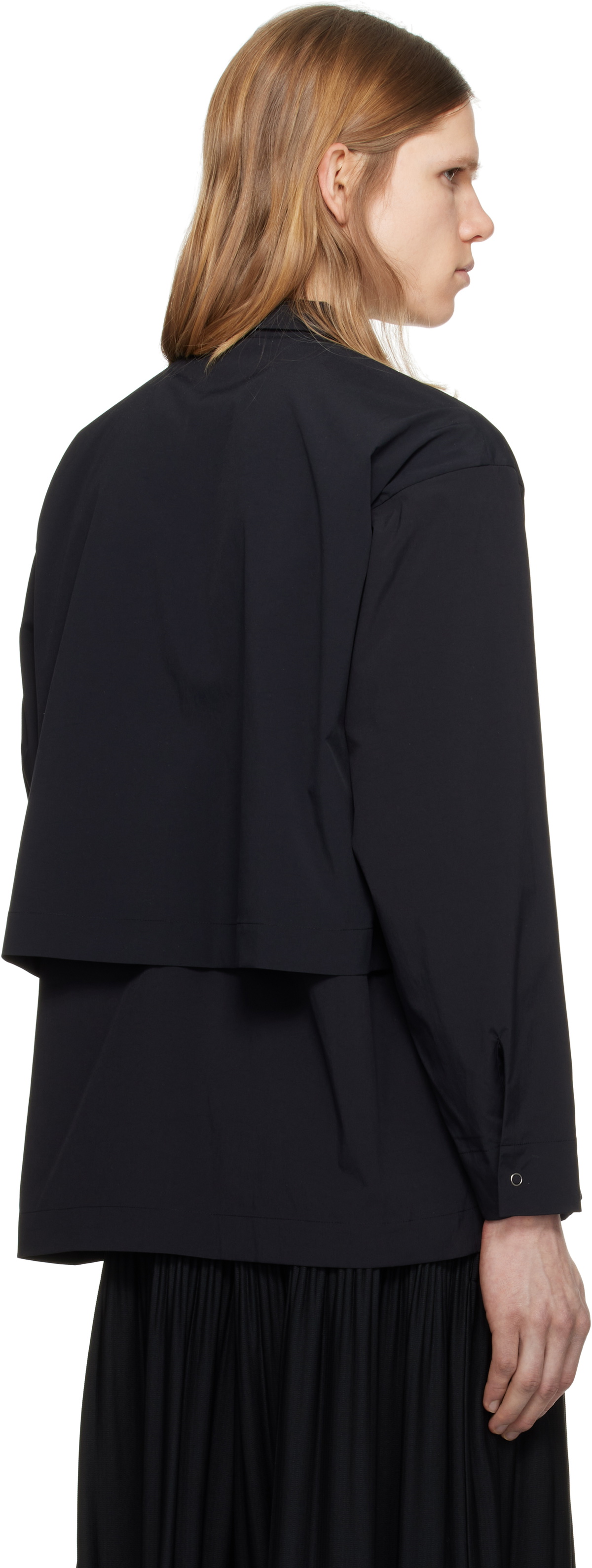 HOMME PLISSE イッセイミヤケ PACKABLE SHIRT 2 Packable Shirt in Black