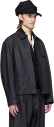 Y's For Men Blue 13oz Uneven Yarn Denim Jacket