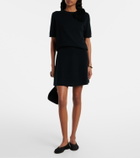 Jardin des Orangers Wool and cashmere miniskirt