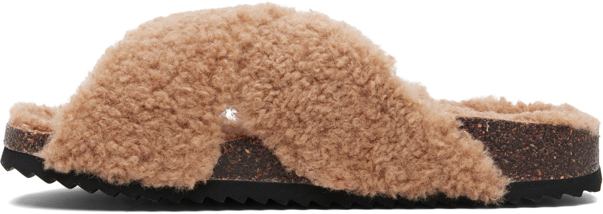 Diesel Brown D-Woodstock Cross Sandals