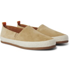 Mulo - Suede Espadrilles - Brown