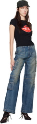 MISBHV Blue Cargo Jeans