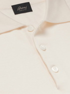 Brioni - Sea Island Cotton and Cashmere Polo Shirt - Neutrals