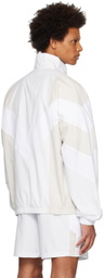 adidas Originals White & Beige Rekive Track Jacket