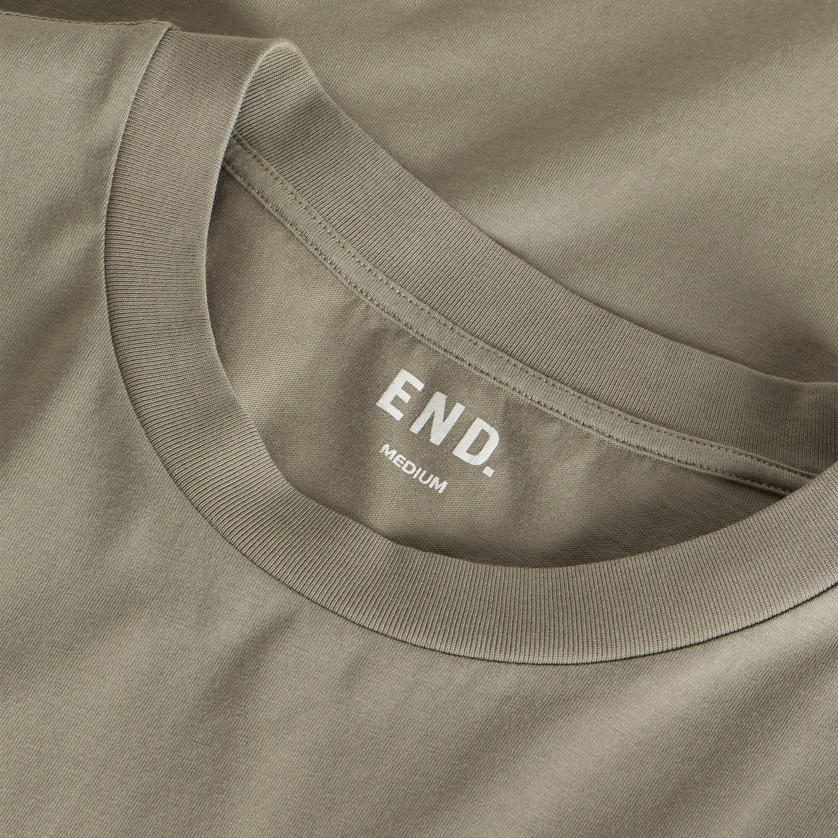 END. Signature T-shirt in Khaki