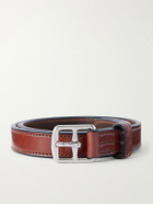 Yuketen - Stirrup 3cm Leather Belt - Brown