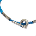 M. Cohen Men's Sterling Silver Beaded Bracelet in Blue