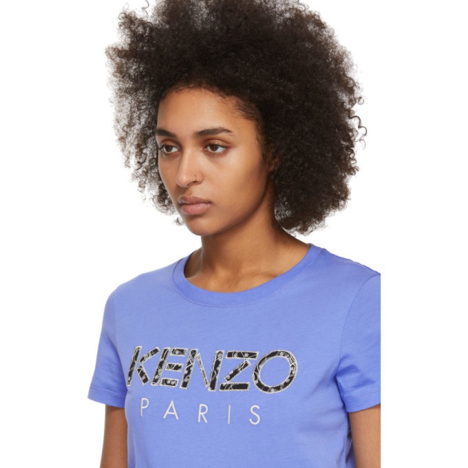 Kenzo Purple Classic Ikat T-Shirt Kenzo