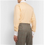 Maximilian Mogg - Yellow Contrast-Trimmed Double-Cuff Zephyr Cotton Shirt - Yellow