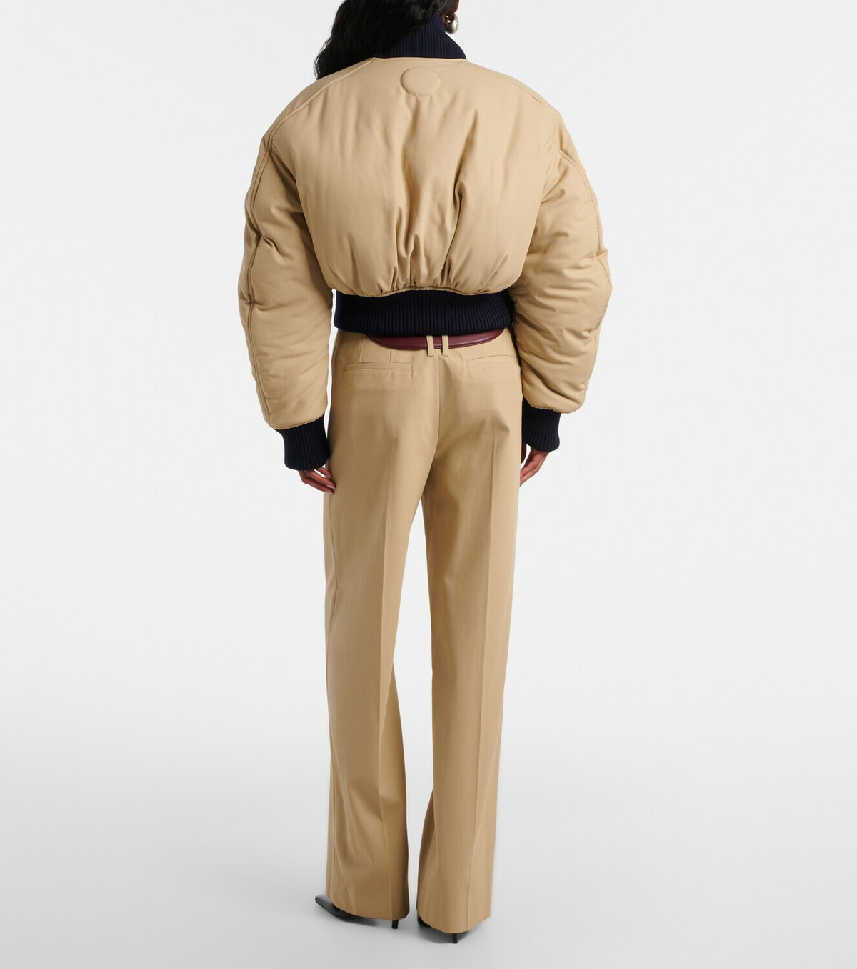 Jean Paul Gaultier Cutout cotton wide-leg pants