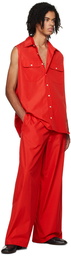 Rier Red Elasticized Trousers