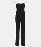 Roland Mouret Off-shoulder crêpe jumpsuit