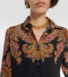 Etro Floral silk blouse