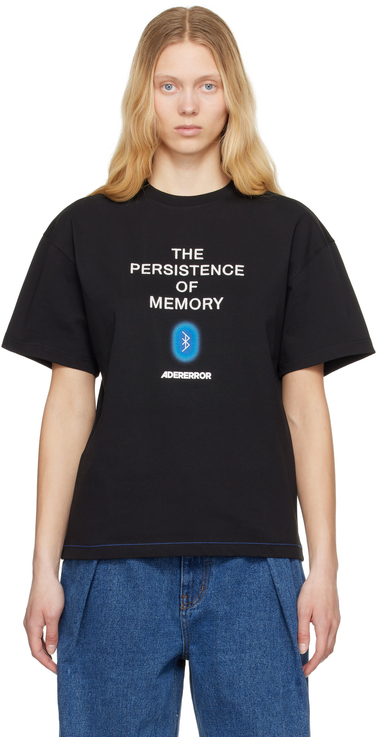 ★ADERERROR★ Edca Product. 52 ADER error Black Edca Product. 52 T-shirt ADER error