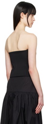 AMOMENTO Black Button Up Bustier Top