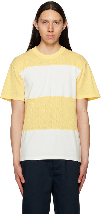 Photo: Noah Yellow & White Stripe T-Shirt