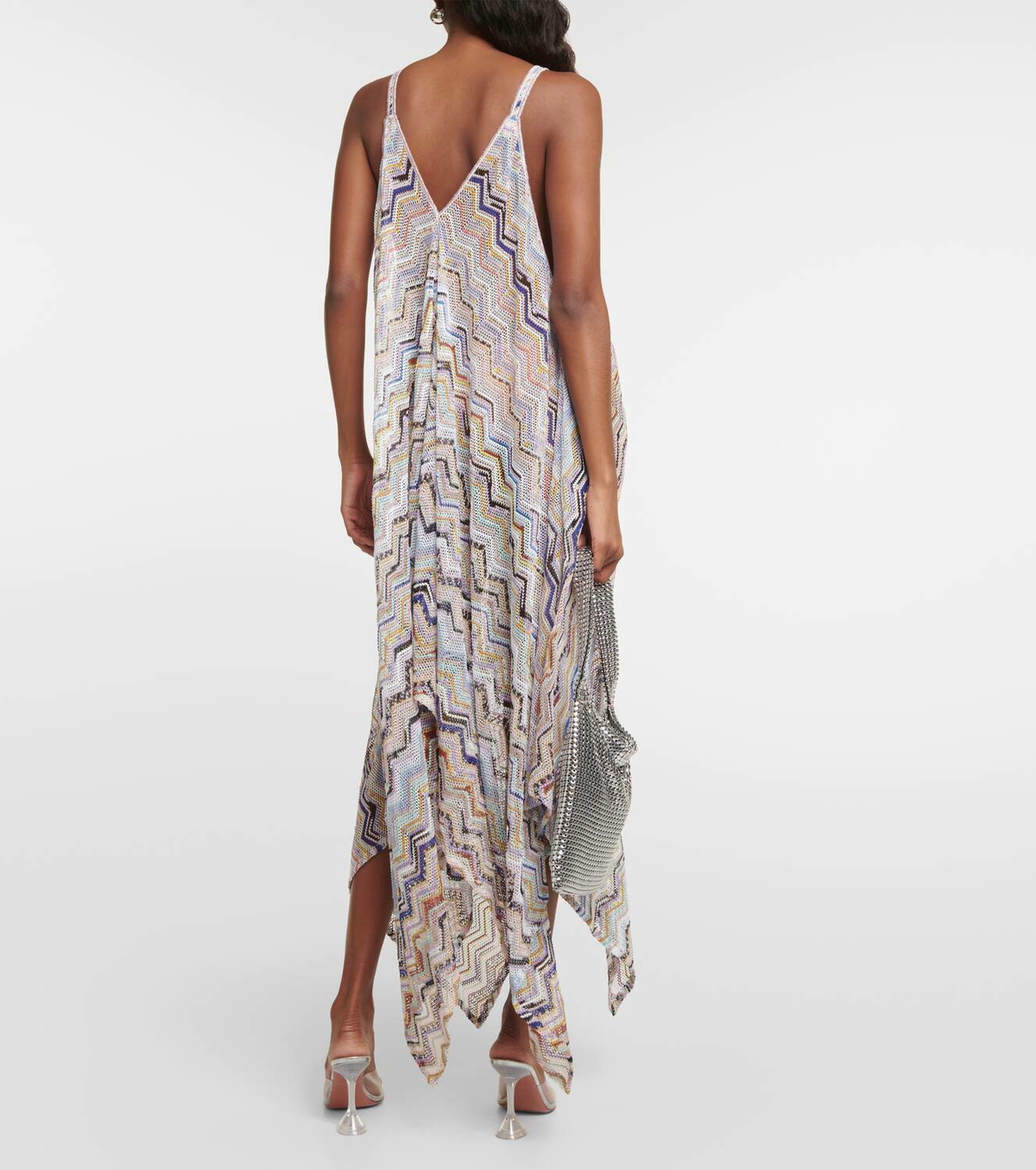 Missoni Mare Zig Zag lamé beach dress