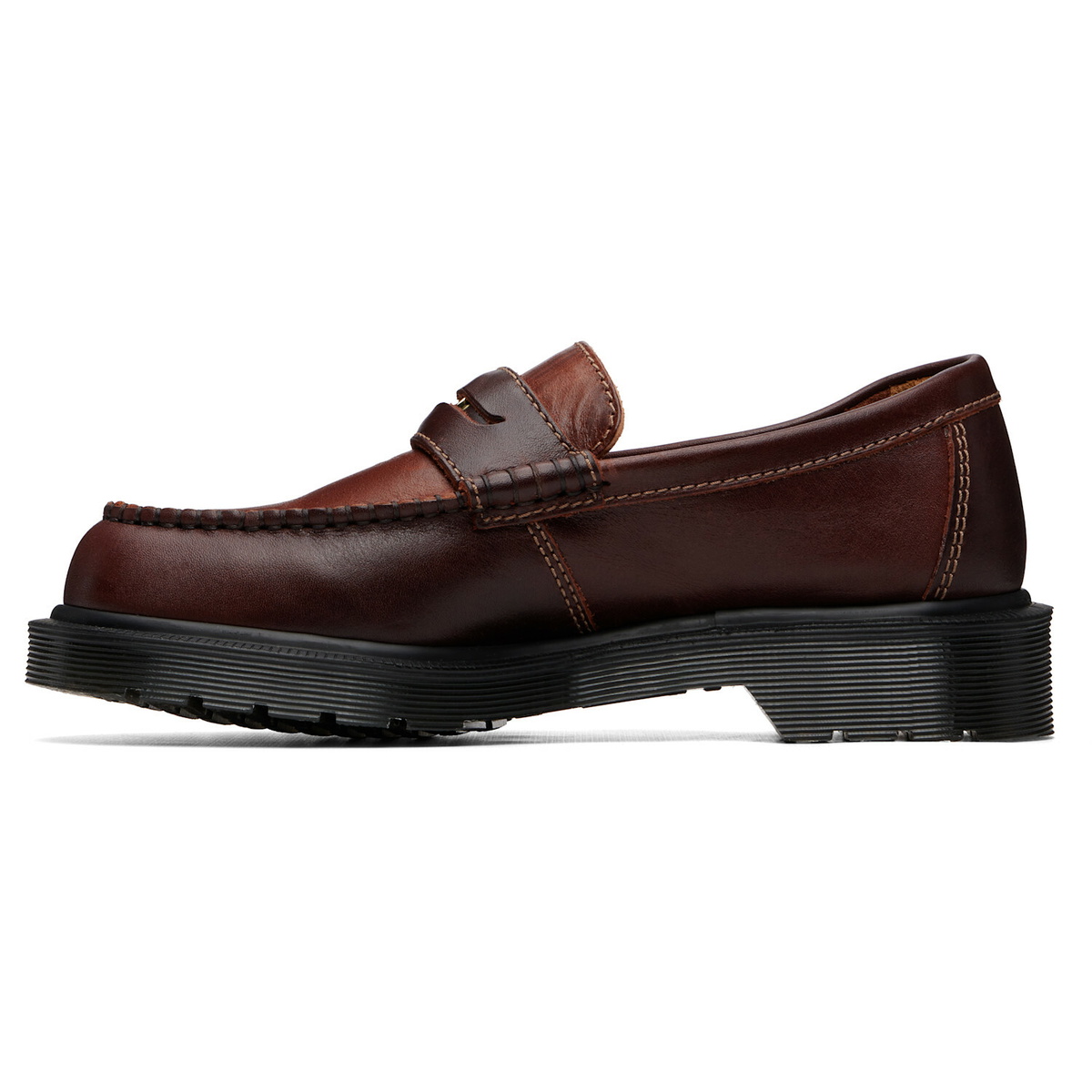 Dr. Martens Brown Penton Classic Calf Leather Loafers