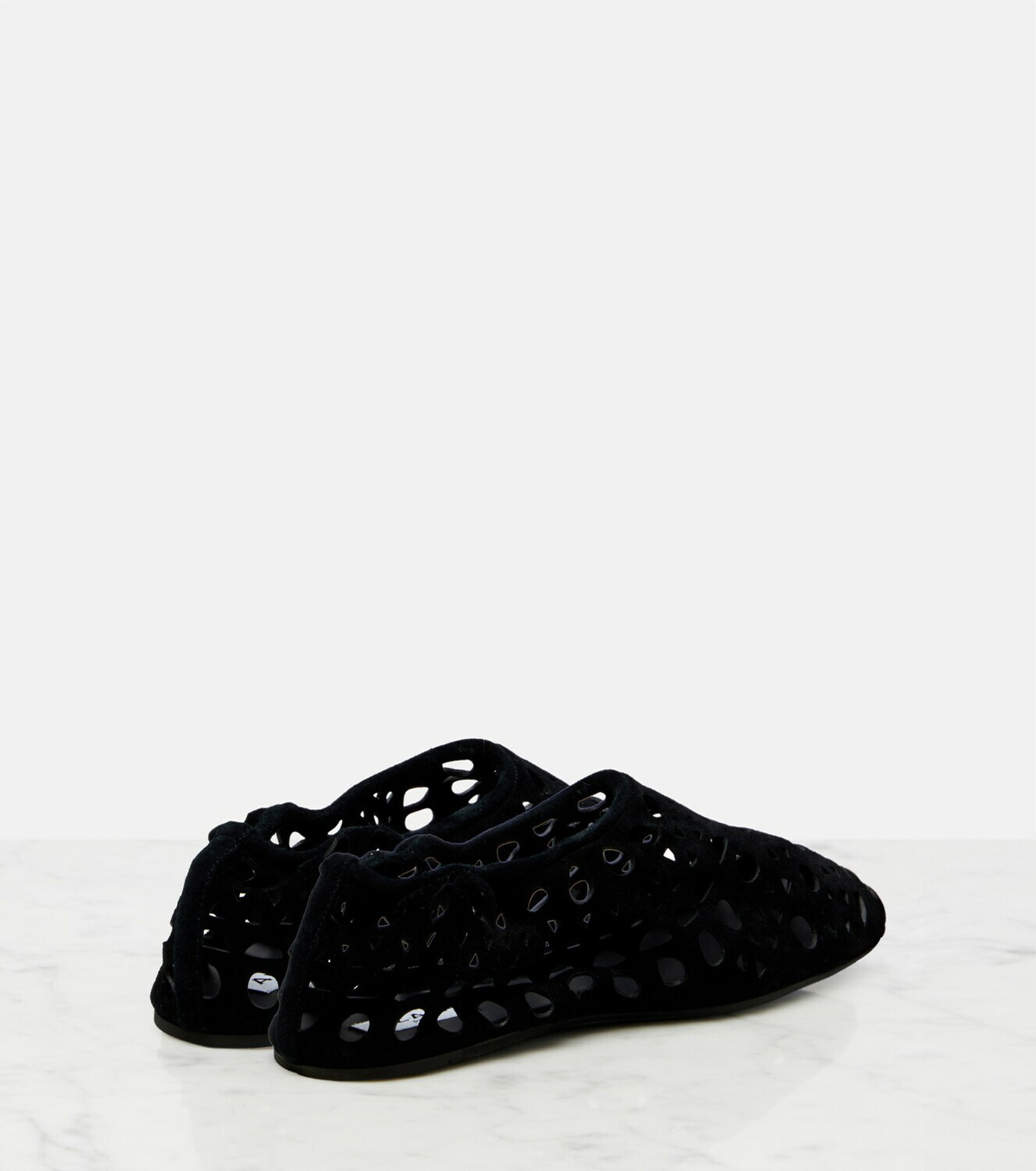 Alaïa Vienne suede ballet flats
