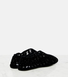 Alaïa Vienne suede ballet flats