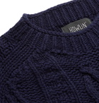 Howlin' - Supercult Cable-Knit Virgin Wool Sweater - Blue