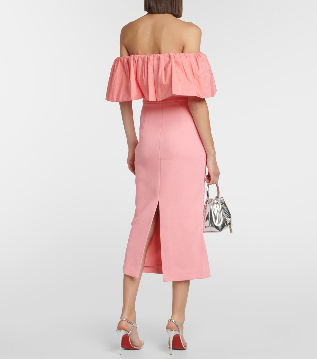 open lace back dress Rebecca Vallance Amaya One Shoulder Mini Dress in Print
