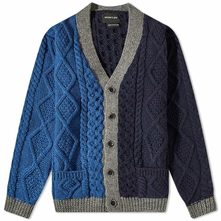 Photo: Howlin by Morrison Men's Howlin' Back from the Grave Aran Cardigan in Blue Star