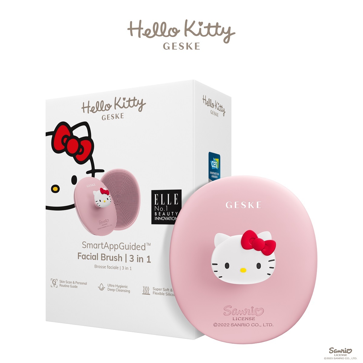 GESKE x Hello Kitty SmartAppGuided Facial Brush 3 in 1