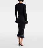 Fforme Riley wool-blend midi skirt