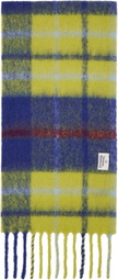 Vivienne Westwood Green & Blue Tartan Scarf