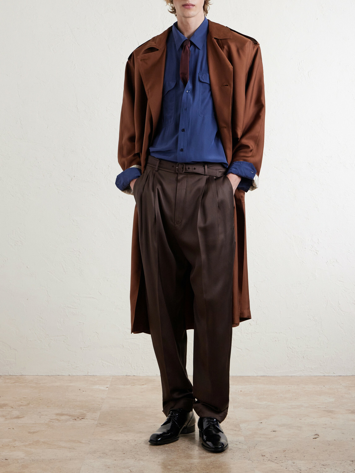 SAINT LAURENT - Voile Shirt - Blue