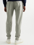 TOM FORD - Tapered Garment-Dyed Cotton-Jersey Sweatpants - Neutrals
