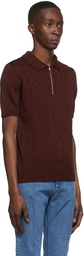 Ernest W. Baker Brown Cotton Polo