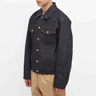 Dries Van Noten Men's Raw Denim Jacket in Indigo